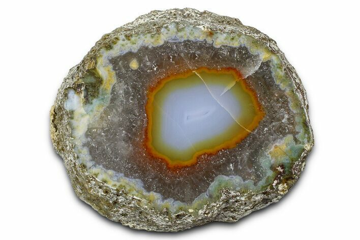 Polished Purple & Orange Banded Agate - Kerrouchen, Morocco #372682